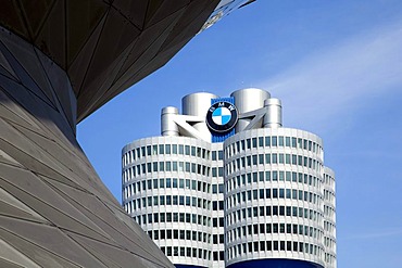 Headquarters of BMW AG, Munich, Bavaria, Germany, Europe