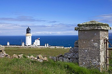 Dunnet Head lighthouse in the north of Scotland, United Kingdom, Europe