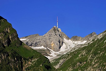 Mt Saentis in the Alpstein Mountains, Canton Appenzell, Switzerland, Europe