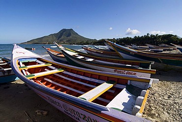 Fishing boats on the island of Isla Margarita, Venezuela, South America