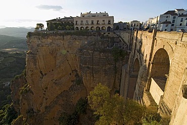 View from the Puenta Nuevo in Ronda, Andalusia, Spain, Europe