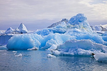 Iceberg in the Sermilik Fjord, Ammassalik District, East Greenland, Greenland, Denmark