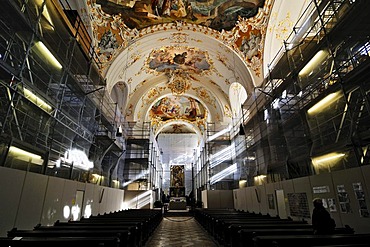 Renovation works, Kloster Schaeftlarn monastery, Bavaria, Germany, Europe