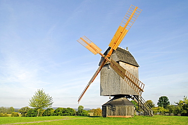 Post windmill, open-air museum, Westphalian State Museum for Ethnology, Detmold, North Rhine-Westphalia, Germany, Europe