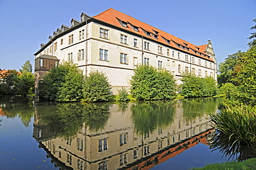 Schloss Brake castle, Weserrenaissance Museum, Weser Renaissance Museum, moated castle, Lemgo, East Westphalia Lippe, North Rhine-Westphalia, Germany, Europe