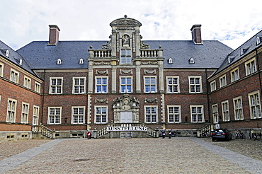 Baroque moated castle, Technical Academy, Ahaus, Muensterland, North Rhine-Westphalia, Germany, Europe