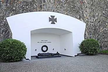 Iron Cross, war decorations, medals, casualties of the Army, War Memorial, Ehrenbreitstein Fortress, Koblenz, Rhineland-Palatinate, Germany, Europe