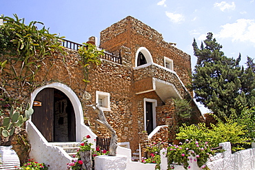 Museum building, Lychnostatis open-air museum, museum of local history, museum of traditional Cretan life, Hersonissos, Crete, Greece, Europe