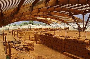 Malia palace, excavation site, Minoan Palace, Heraklion, Crete, Greece, Europe