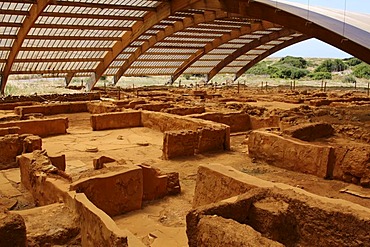 Malia palace, excavation site, Minoan Palace, Heraklion, Crete, Greece, Europe