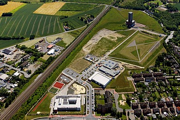 Aerial photo, former Zeche Koenigsborn colliery, Altenboegge, Boenen, LEG Project, Ruhr area, North Rhine-Westphalia, Germany, Europe