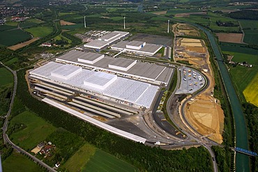 Aerial photo, IKEA's European logistics center, Ellinghausen, Dortmund, Ruhr area, North Rhine-Westphalia, Germany, Europe