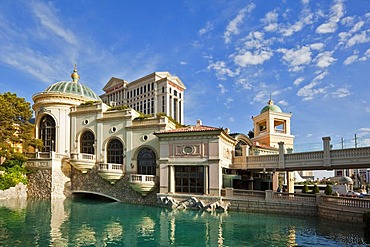 Hotel Bellagio and Caesars Palace, Las Vegas Strip, Las Vegas, Nevada, America, United States