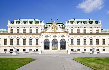 Schloss Belvedere Palace, Upper Belvedere, south side, Vienna, Austria, Europe