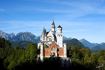 Neuschwanstein Castle, Fuessen, Bavaria, Germany, Europe