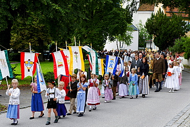 Kiliansfest, Festival of St. Kilian, Bad Heilbrunn, Loisachtal, Toelz region, Upper Bavaria, Germany, Europe