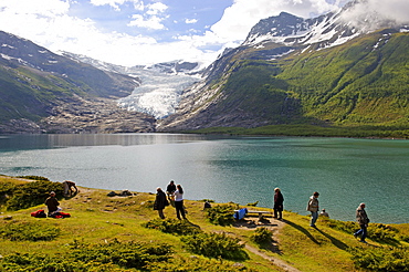 Svartisen glacier, Norway, Scandinavia, Europe