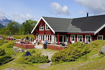 Inn at the Svartisen glacier, Norway, Scandinavia, Europe