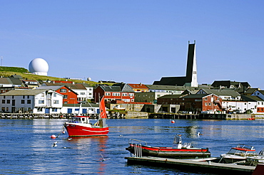 Radar station Globus II for tracking space debris, Vardo, Vardoe, Norway, Scandinavia, Europe