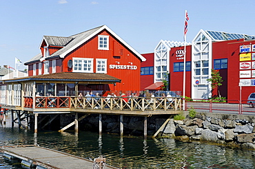 Harbor restaurant, Bronnoysund, Norway, Scandinavia, Europe