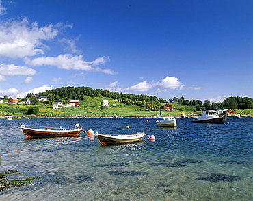 Vagsfjord near Harstad, Lofoten, Norway, Scandinavia, Europe