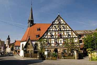 St. Catherine's Hospital and Church, Forchheim, Franconian Switzerland, Franconia, Bavaria, Germany, Europe