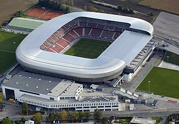 Woerthersee Stadium, Hypo Group Arena, aerial view, Klagenfurt, Carinthia, Austria, Europe