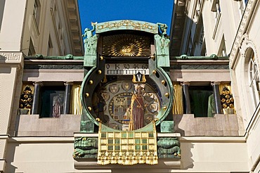 Anker clock, art nouveau, Vienna, Austria, Europe