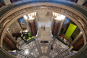 Entrance hall, Kunsthistorisches Museum Museum of Arts, Ringstrasse street, Vienna, Austria, Europe