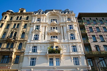 Building on Wienzeile, Vienna Row, a street in Vienna, Austria, Europe