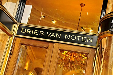 Entrance of the store of fashion designer Dries van Noten, Antwerp, Belgium, Europe