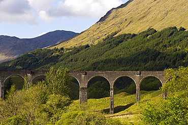 Glenfinnan railway bridge, viaduct, Scotland, United Kingdom, Europe