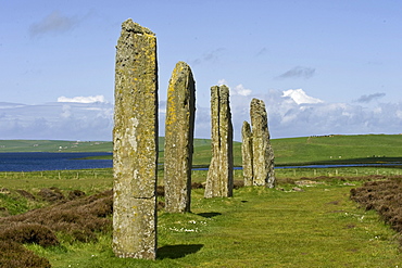 Neolithic ritual place, Ring of Brodgar, Stromness, Orkney Islands, Scotland, United Kingdom, Europe