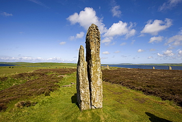 Neolithic ritual place, Ring of Brodgar, Stromness, Orkney Islands, Scotland, United Kingdom, Europe