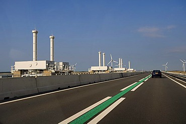 Storm surge barrier, Delta Works, Zeeland, Holland, Netherlands, Europe