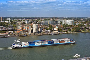 View of the city and the Maas, Dordrecht, South Holland, Holland, Netherlands, Europe