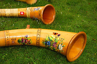 Alphorns, Switzerland, Europe