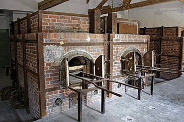 Large crematorium, Dachau Concentration Camp Memorial Site, Dachau, Bavaria, Germany, Europe