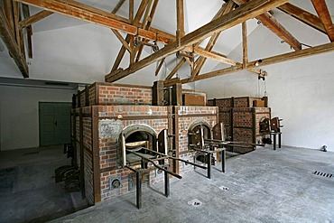 Large crematorium, Dachau Concentration Camp Memorial Site, Dachau, Bavaria, Germany, Europe