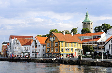 Houses on Skagenkaien, Stavanger, Norway, Scandinavia, Northern Europe