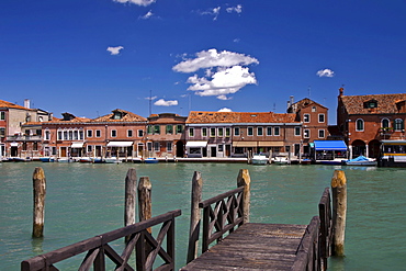 Jetty in Murano, a small island near Venice, Italy, Europe