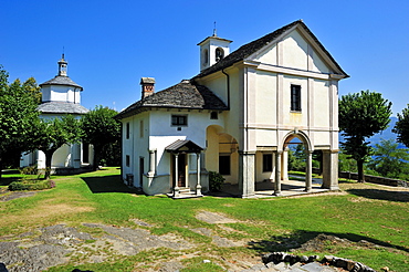 Pilgrimage Church of Sacro Monte della Santissima Trinita di Ghiffa, Ghiffa, Lake Maggiore, Piedmont, Italy, Europe