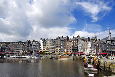 Harbour, Honfleur, Calvados province, Normandy, France, Europe