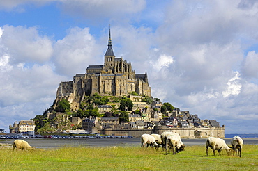 Mont-Saint-Michel, Benedictine abbey, Normandy, France, Europe