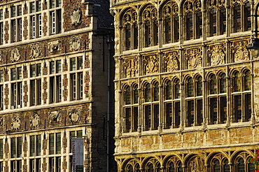 Guild houses, Ghent, Flanders, Belgium, Europe