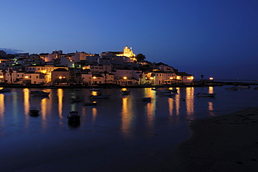 Ferragudo in the evening, Algarve, Portugal, Europe