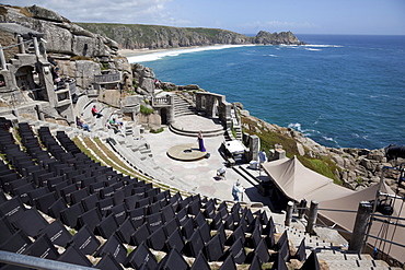 The Minack Theater, open-air, Porthcurno, Cornwall, England, United Kingdom, Europe