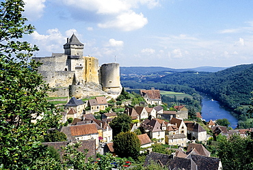 Medieval castle, Chateau de Castelnaud, Dordogne, Perigord, France, Europe