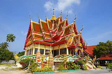 Temple in Bo Phut, Ko Samui island, Thailand, Asia