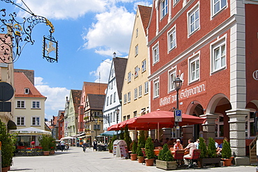 Gasthof zum Schwanen, Swan Hotel, Memmingen, Allgaeu, Bavaria, Germany, Europe